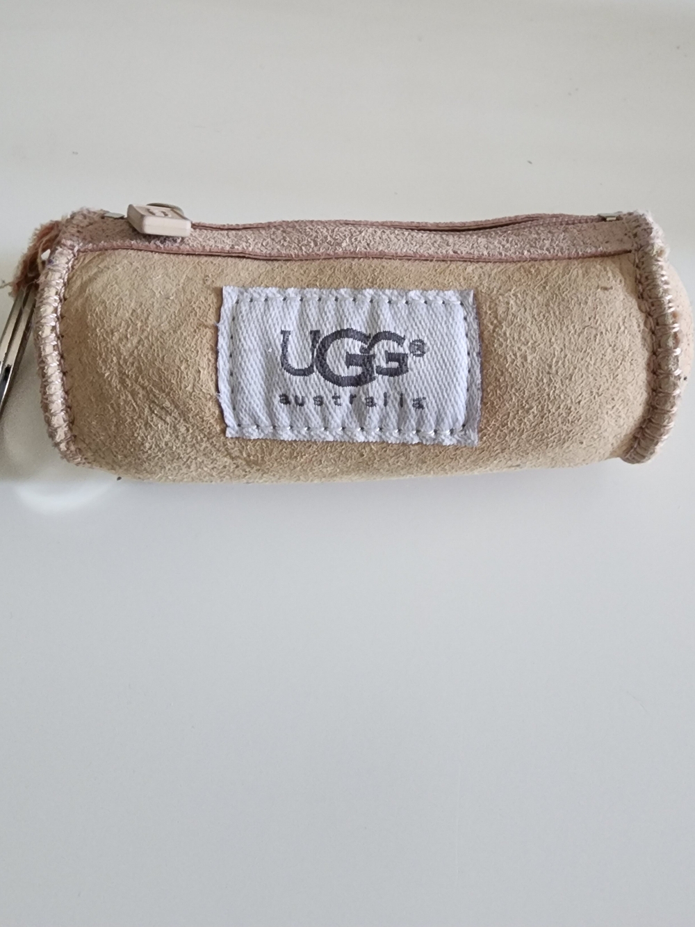 UGG Beige Suede Rare Key Pouch